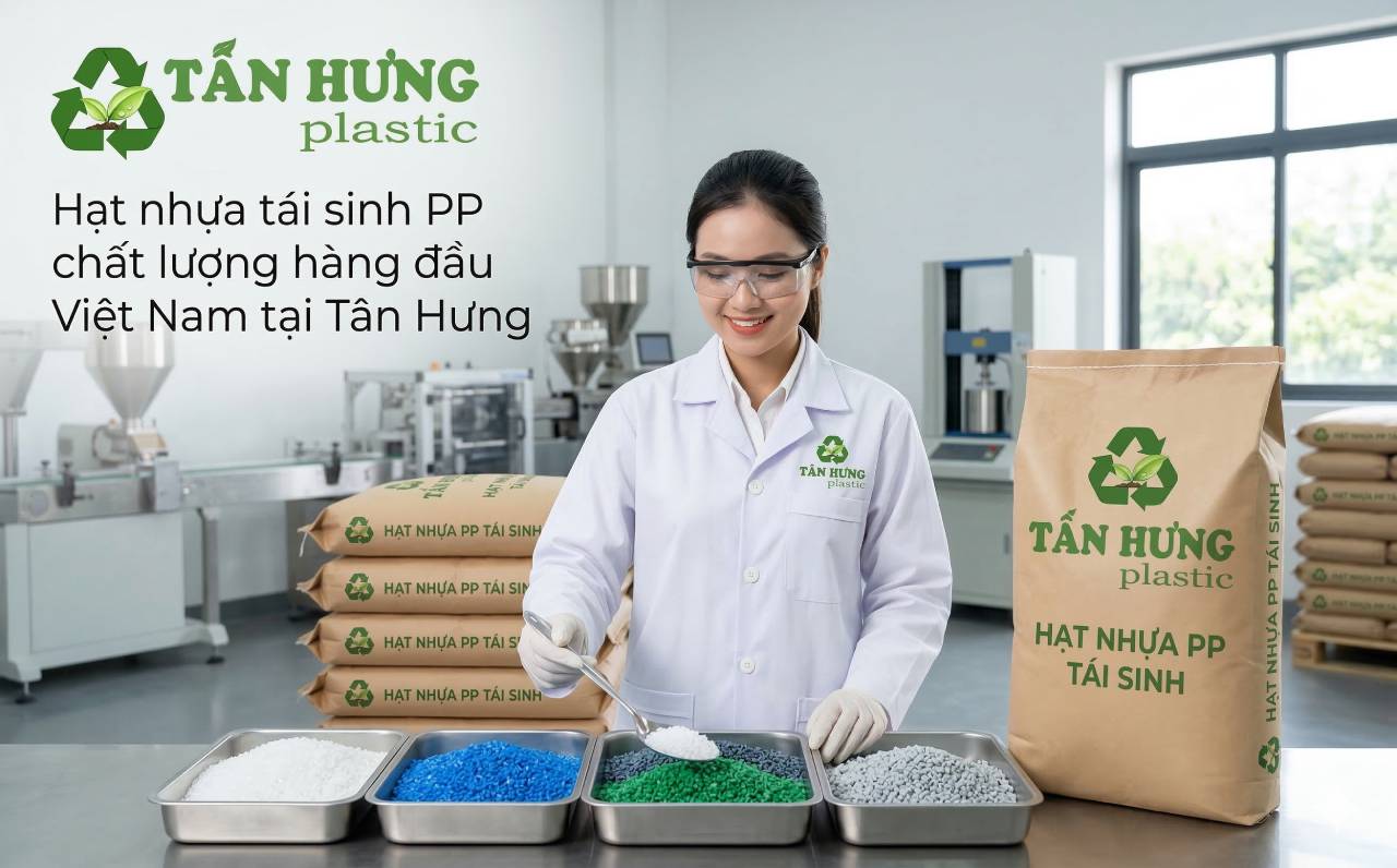 Hạt nhựa tái sinh PP chất lượng hàng đầu Việt Nam tại Tân Hưng