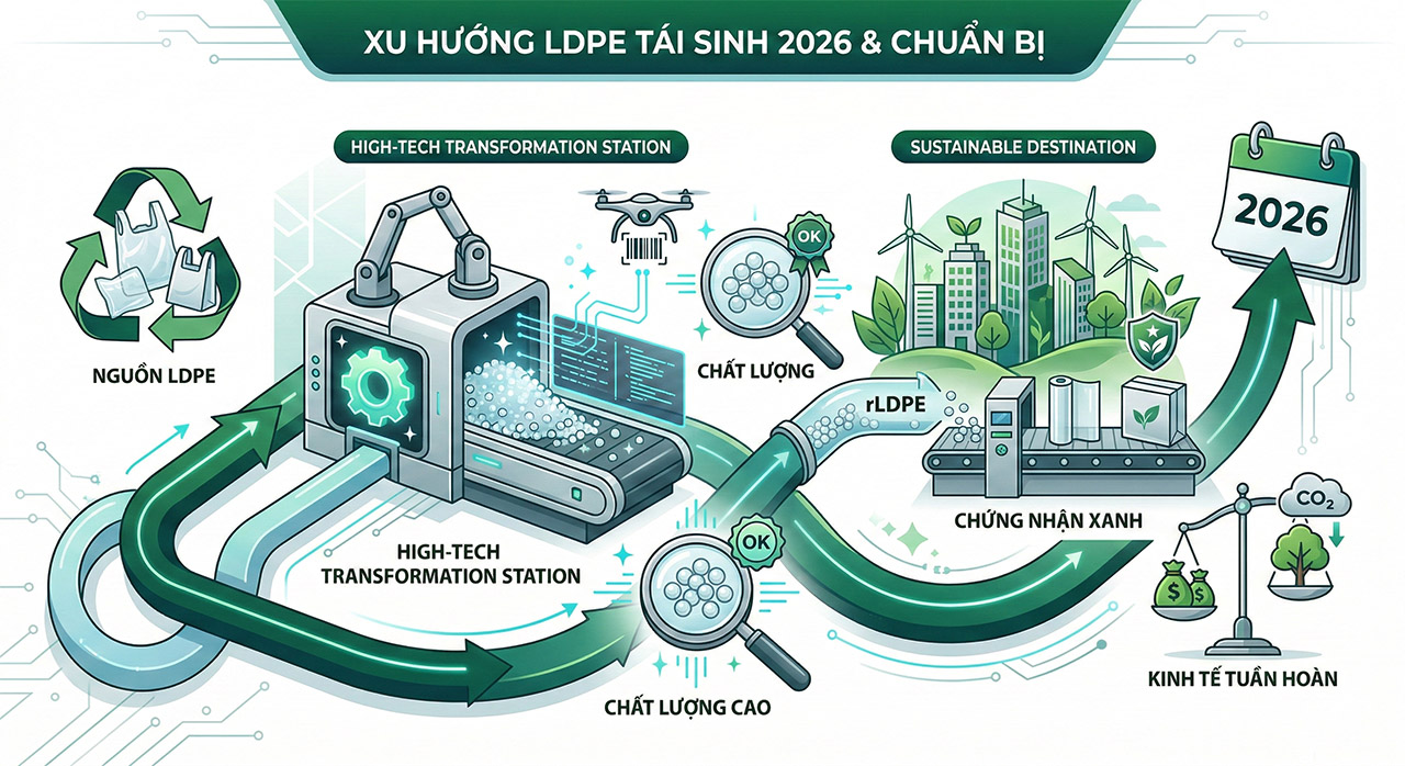 Xu Hướng Ngành Hạt Nhựa Tái Sinh LDPE 2026 - Doanh Nghiệp Cần Chuẩn Bị Gì