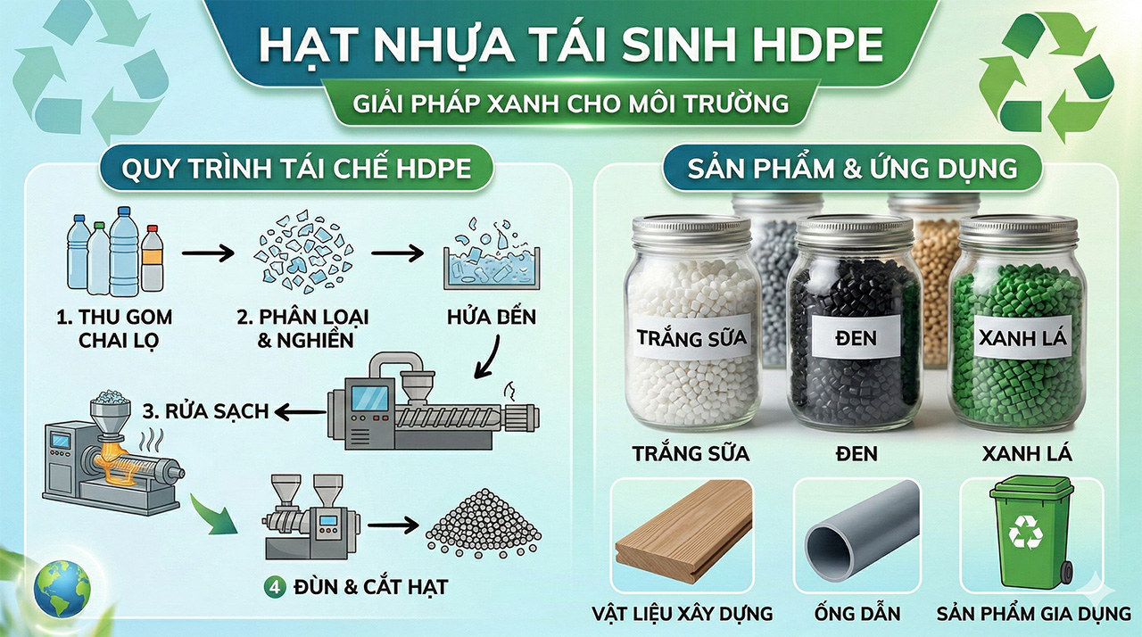 Hạt nhựa tái sinh HDPE